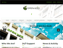 Tablet Screenshot of openkod.com